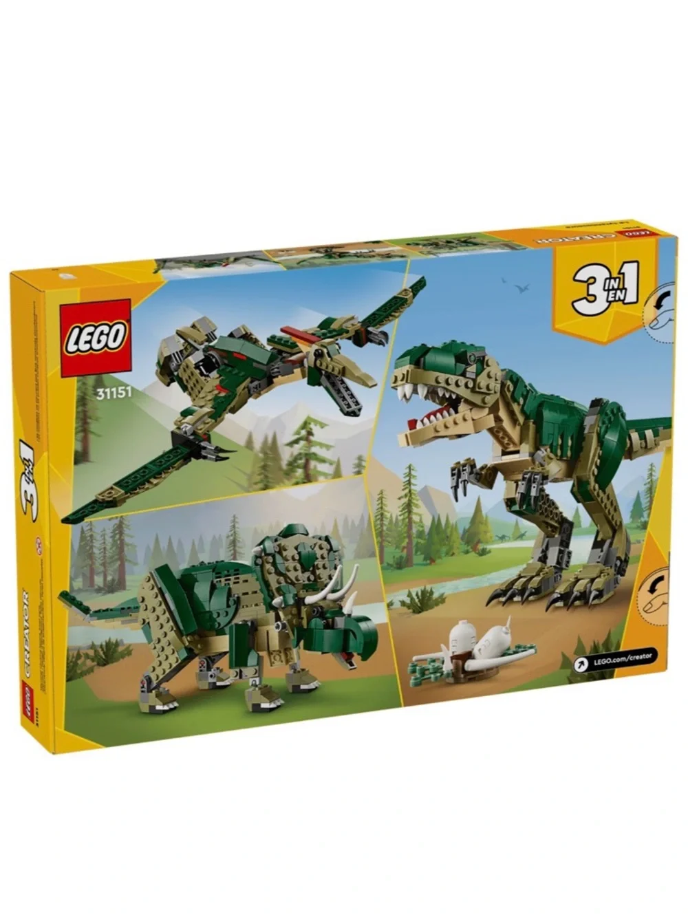 Lego Creator 3-in-1 T. rex Set 31151